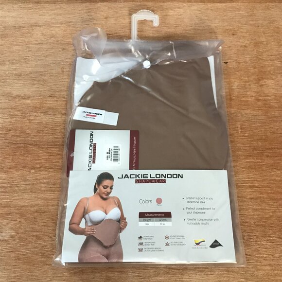 Jackie London Shapewear Abdominal Board One Size Brown Compression Slimming - Picture 2 of 7